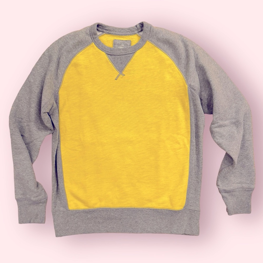 Gap Lived In Color Block Fleece Pullover Sweater